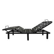 Pack lit électrique orthopédique bouclette sable Orthoflex : matelas inclus