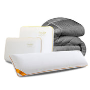 Pack Promo Emeraude : Couette & Oreillers 40x70 cm et 60x60 cm + Traversin