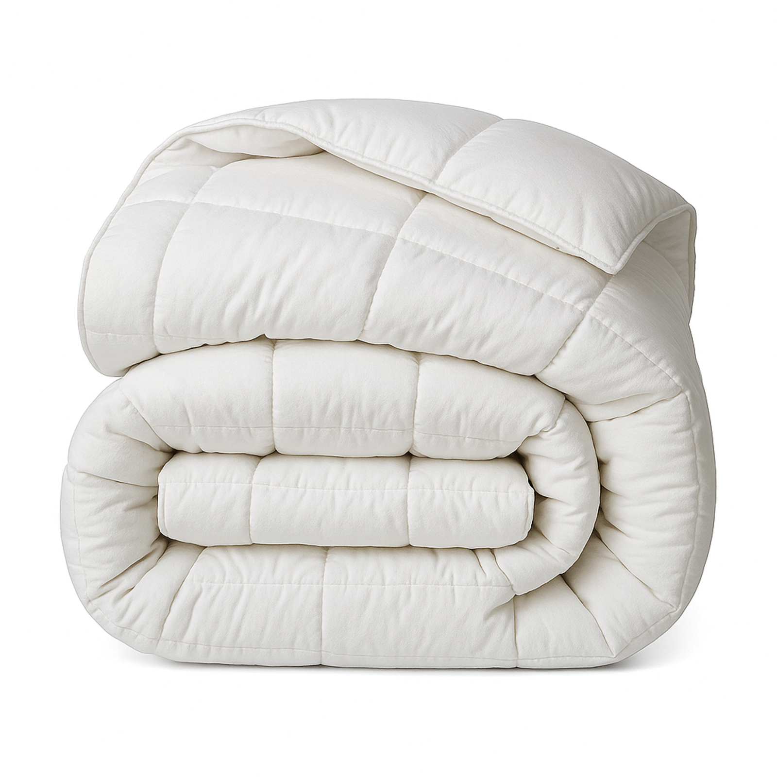 Couette tempérée 50% plumes, 50% duvet