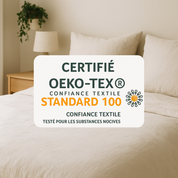 Parure de lit complète gris perle, polyester, douce, hypoallergénique