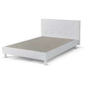 Lit capitonné Triomphe et contemporain : Simili cuir et sommier à lattes en bois