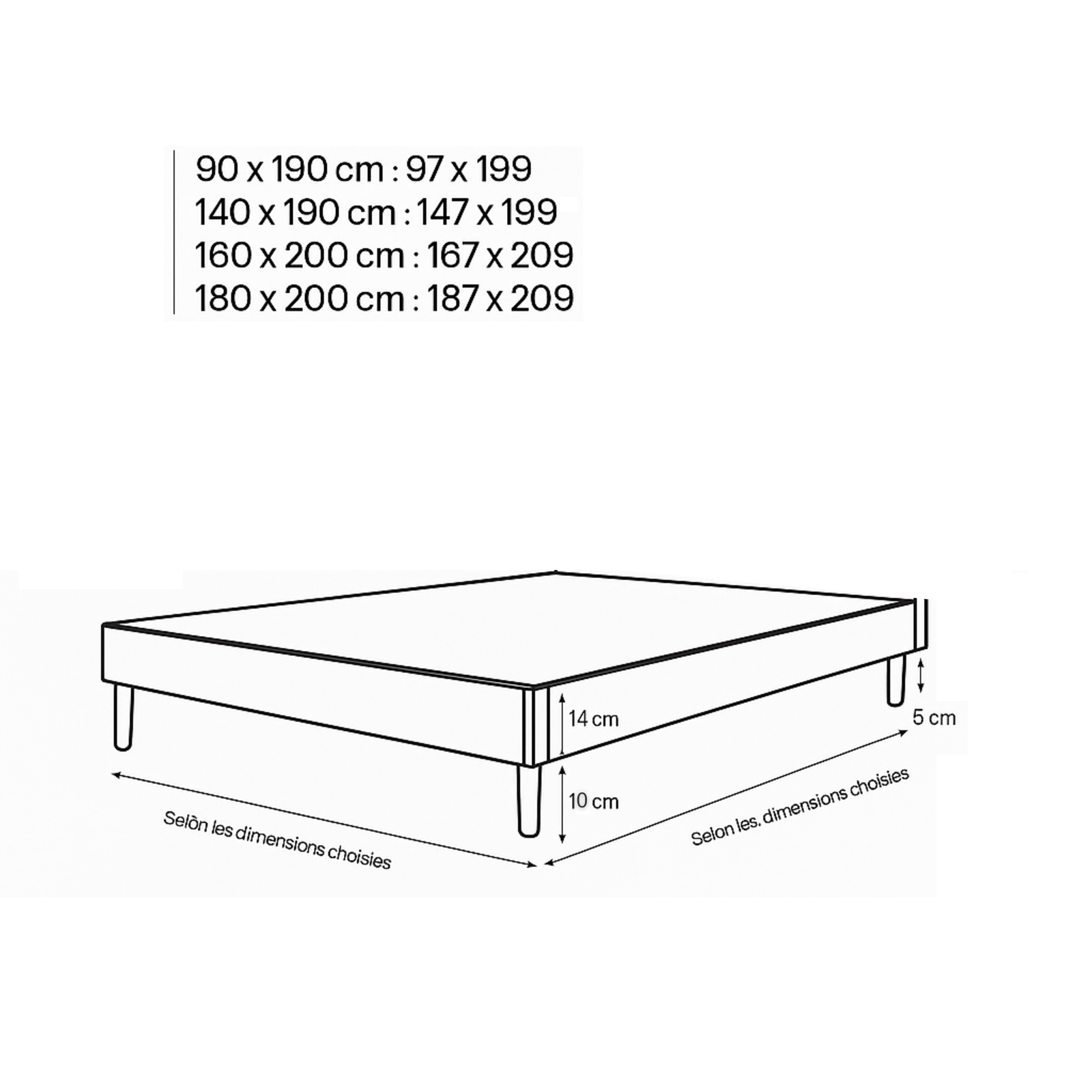 Pack lit électrique orthopédique à lattes en simili cuir blanc Orthoflex : matelas inclus