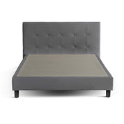 Lit capitonné Triomphe et contemporain : Simili cuir et sommier à lattes en bois