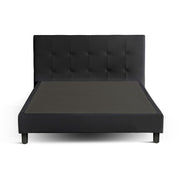 Lit capitonné Triomphe et contemporain : Simili cuir et sommier à lattes en bois