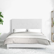 Lit capitonné Triomphe et contemporain : Simili cuir et sommier à lattes en bois