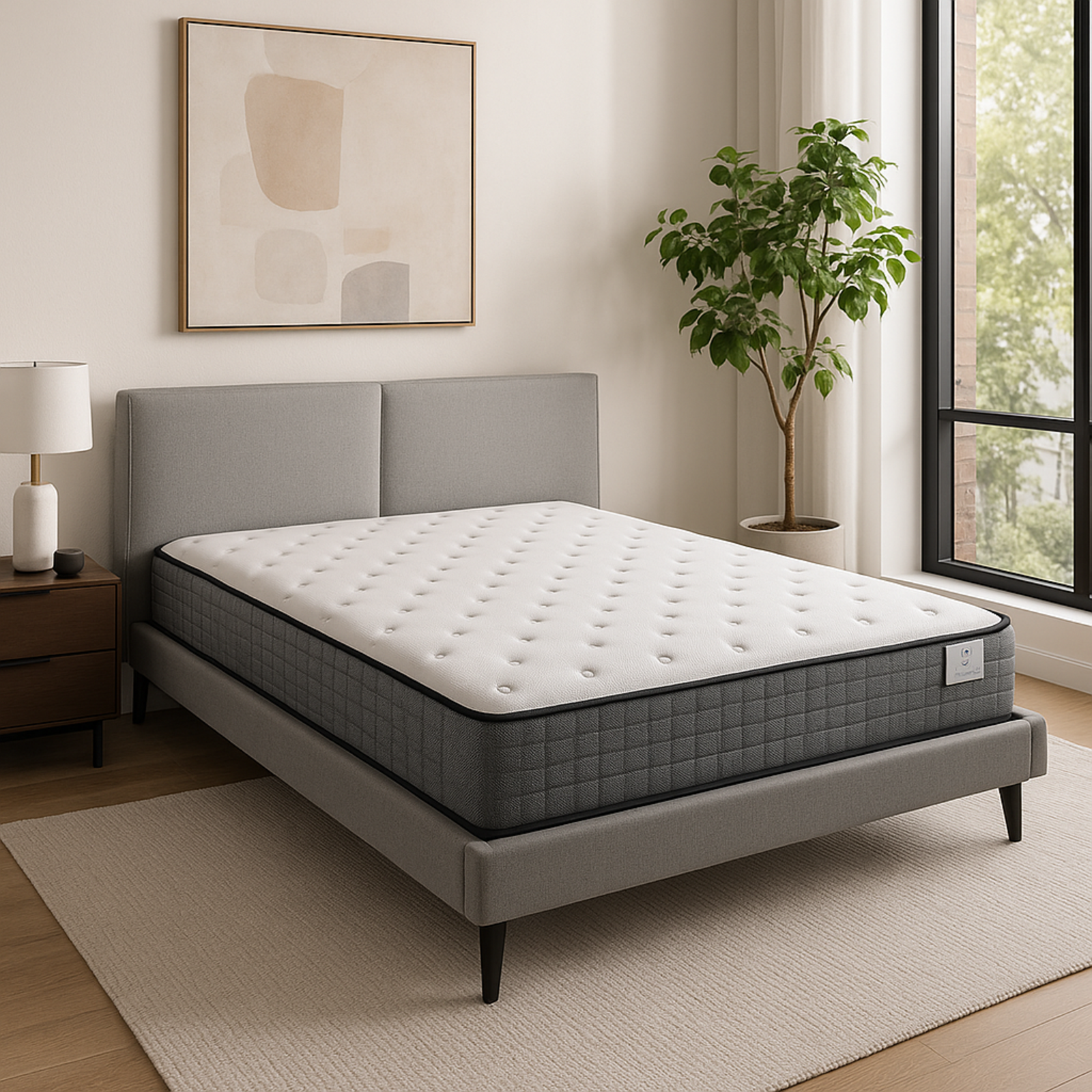 Matelas mémoire de forme, ressorts ensachés