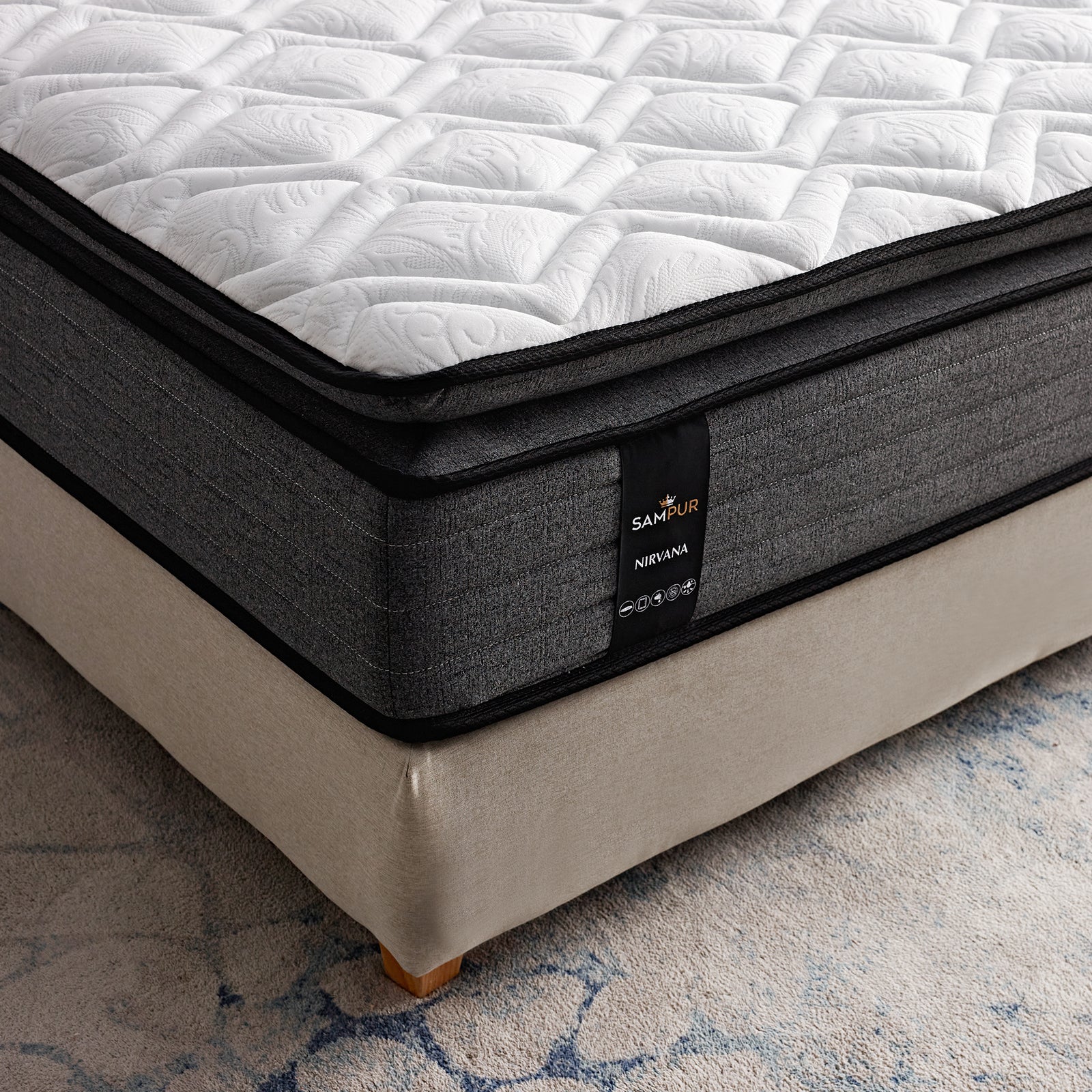 Matelas latex, ressorts ensachés, mémoire de forme