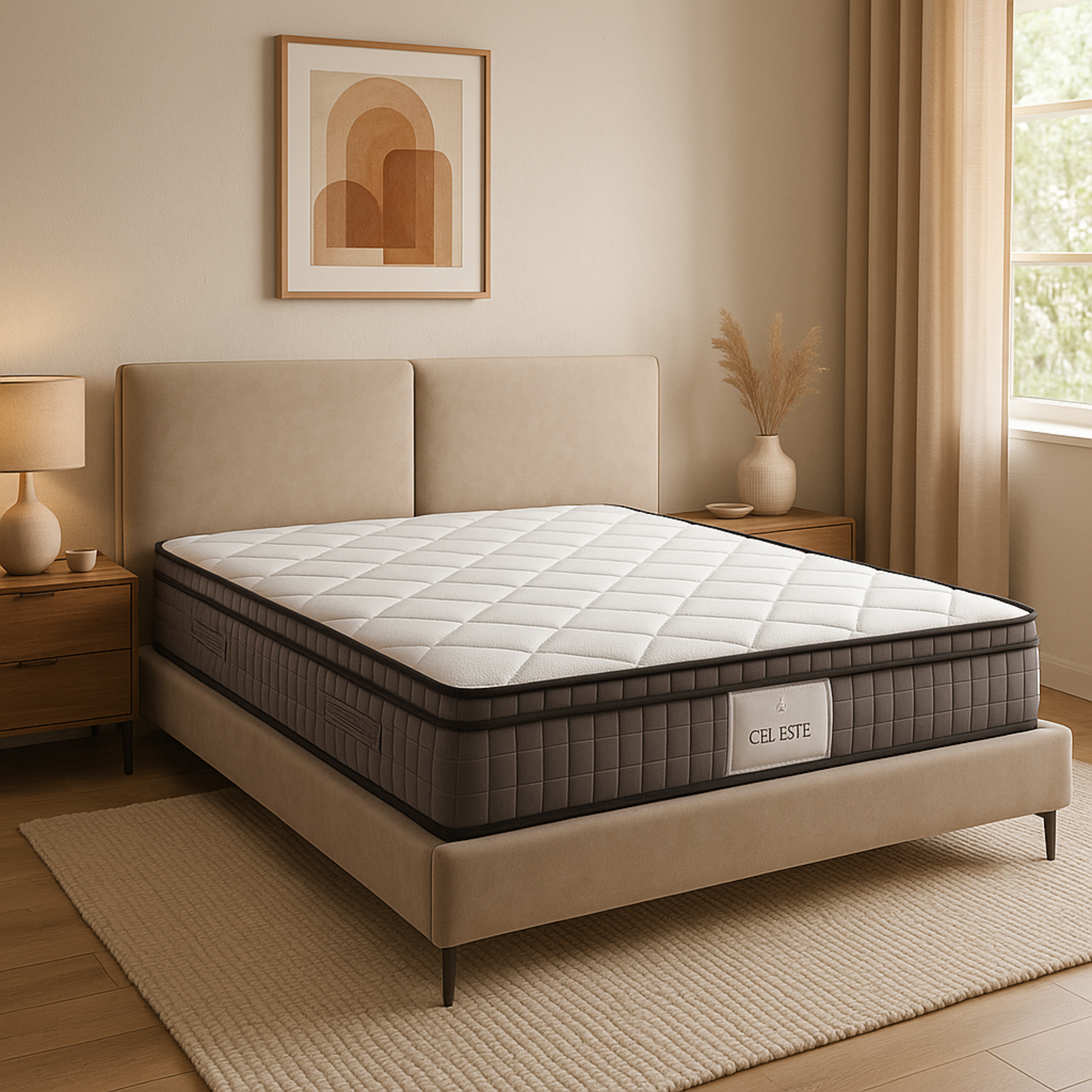 Matelas mémoire de forme, ressorts ensachés