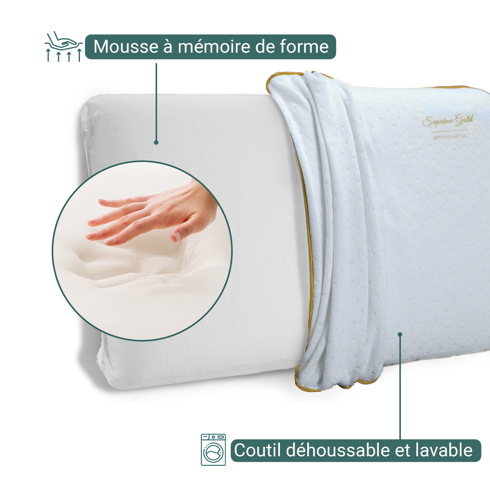 Pack Promo Emeraude : Couette & Oreiller 40x70 cm
