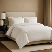 Parure de lit coton blanc, douceur