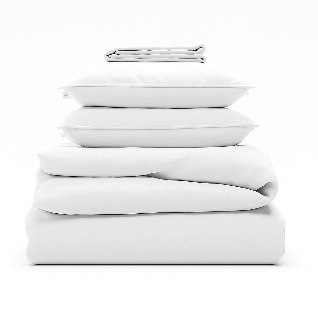 Parure de lit coton blanc, douceur