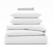 Parure de lit coton blanc, douceur