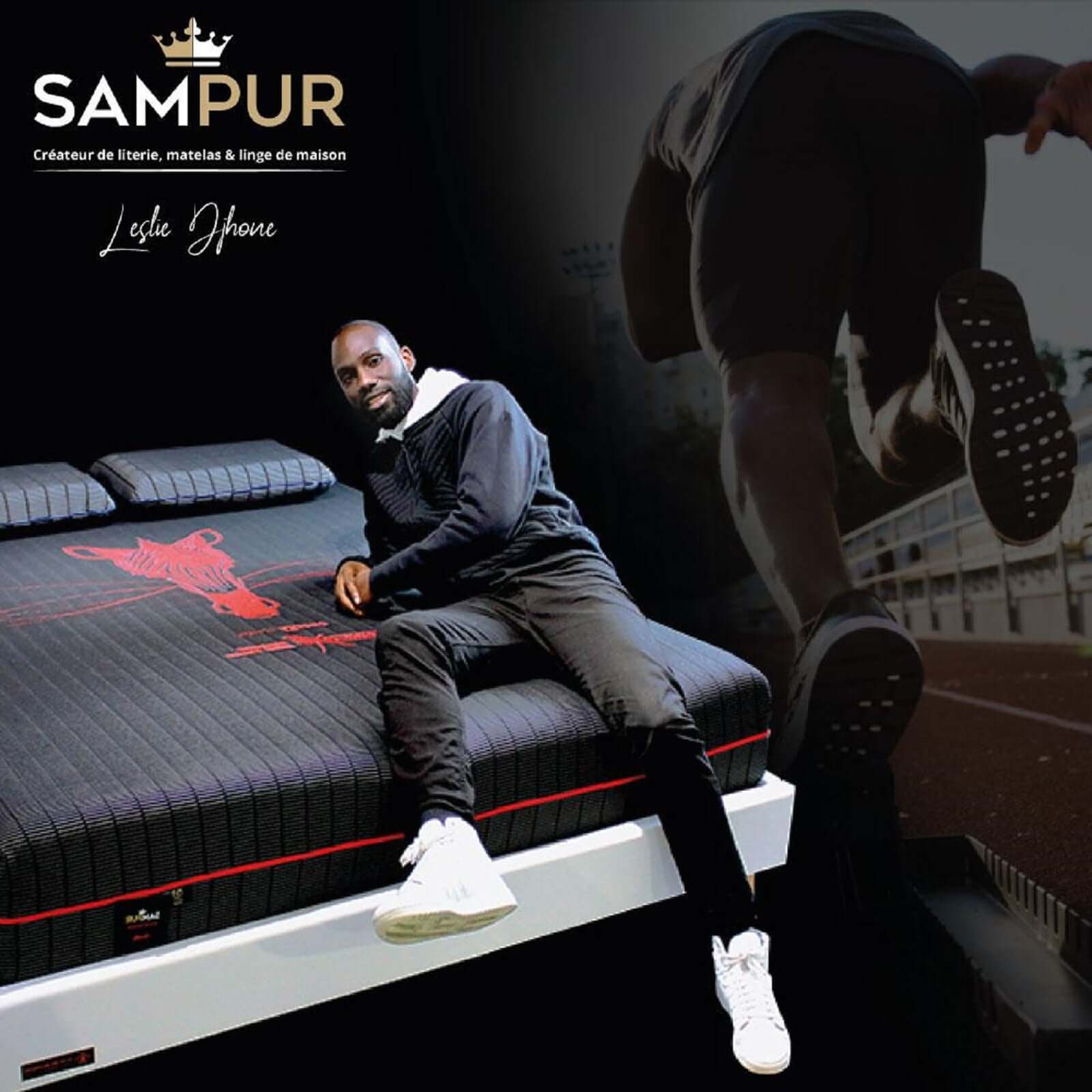 Matelas mémoire de forme, ressorts carbone et déhoussable