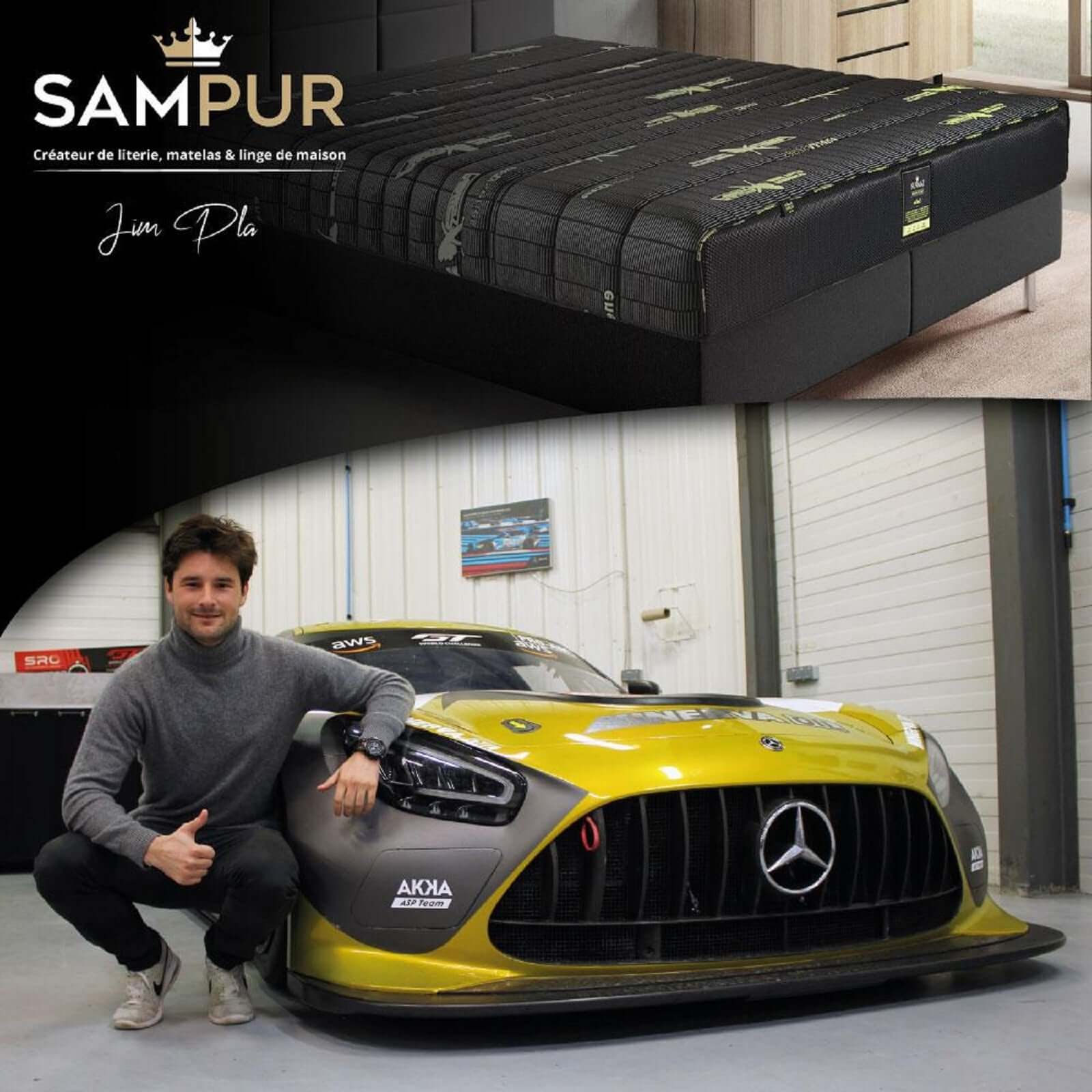 Matelas PRO FOAM : mémoire de forme et mousse HR+